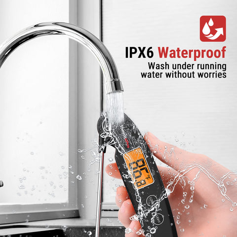 Lectura instantánea de 2-3 segundos con ThermoPro TP605 para controlar asados.