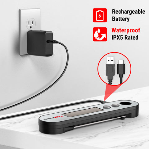 ThermoPro TP610 abrebotellas y gancho magnético para almacenamiento práctico