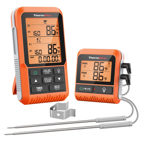 ThermoPro TP826 con alcance de 500 ft para monitorizar carnes desde cualquier lugar
