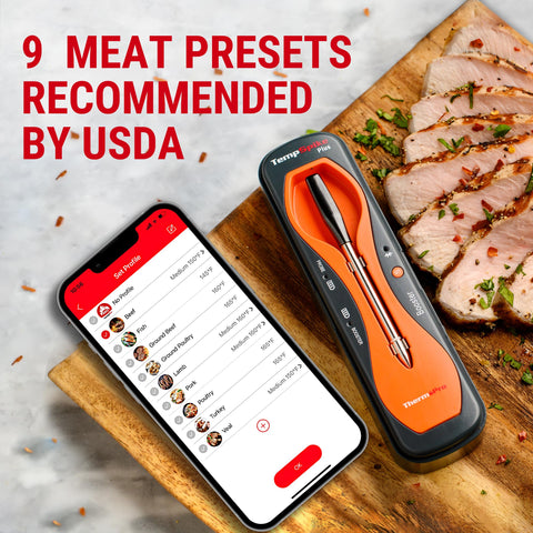ThermoPro TP970 diseño compacto para cocinas y barbacoas con sonda precisa.