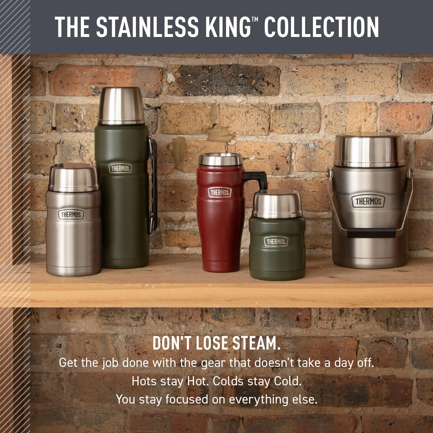 THERMOS tarro en camping ofreciendo comida caliente en exteriores