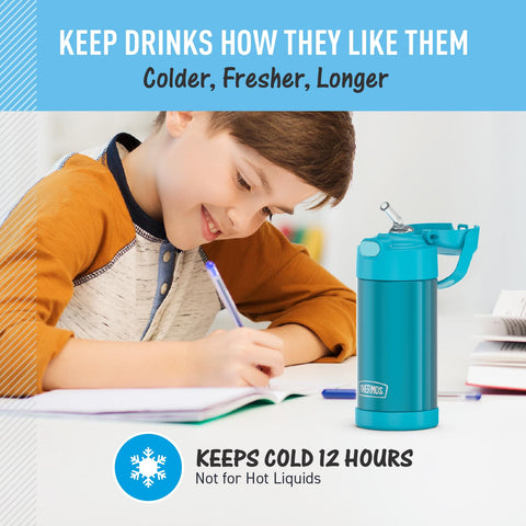 THERMOS FUNTAINER asa-transportadora-suave, manejo cómodo para niños en cualquier actividad.