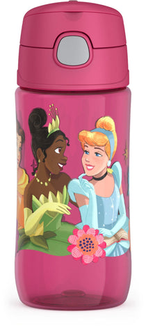 Thermos Funtainer Princesa, botella de agua 16 oz, fácil de llevar durante todo el día.