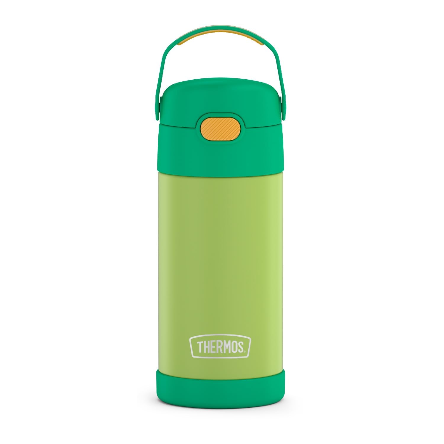 THERMOS FUNTAINER para niños con pajita, botella de 12 onzas, mantiene bebidas frías durante horas.