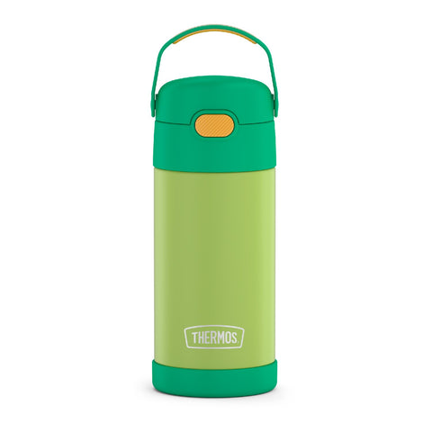 THERMOS FUNTAINER para niños con pajita, botella de 12 onzas, mantiene bebidas frías durante horas.