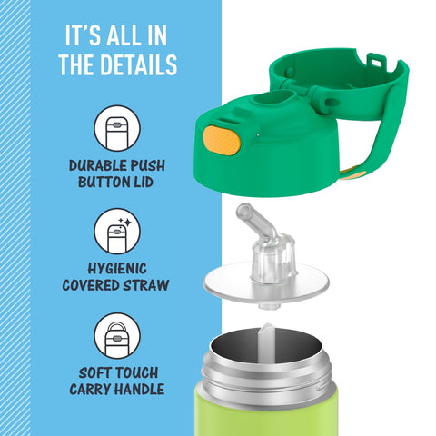 THERMOS FUNTAINER resistente a caídas, botella durable para uso diario y juego.