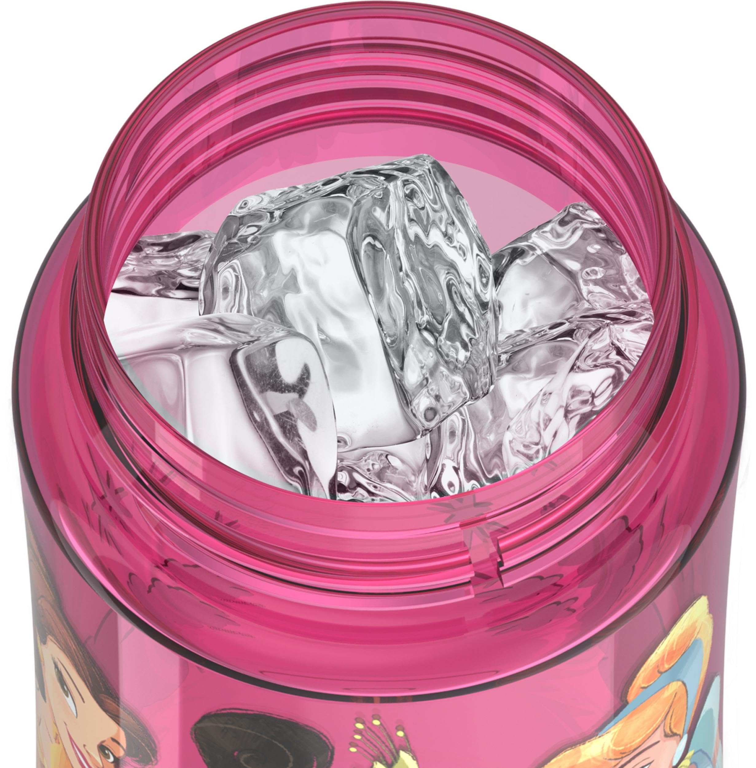 Thermos Funtainer Princesa, diseño compacto para mochilas y meriendas.