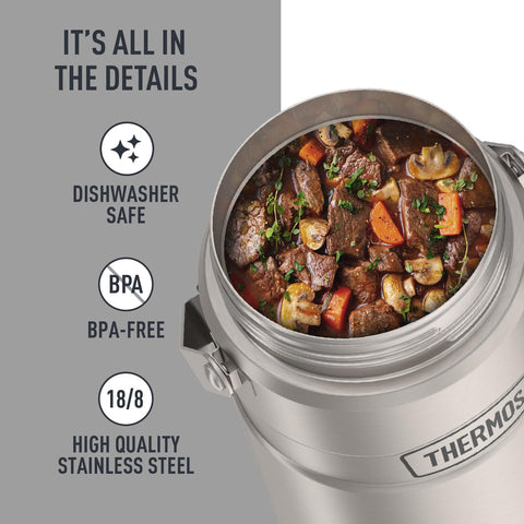 THERMOS dos recipientes de 20 oz separados para porciones y salsas