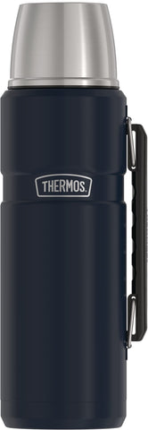 Botella THERMOS Stainless King de 40oz en azul medianoche para aventuras al aire libre.