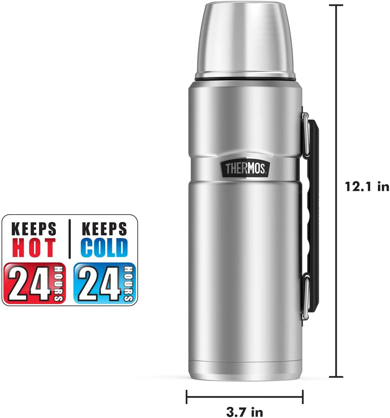Este THERMOS Stainless King es apto para lavavajillas; limpieza fácil.