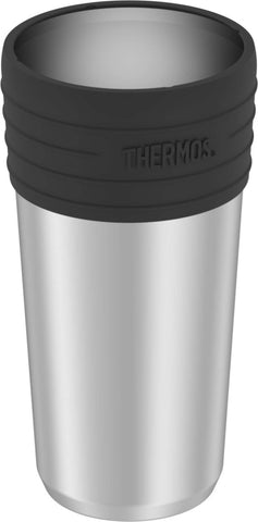 Thermos taza cafe aislante: exterior de acero inoxidable resistente y seguro al tacto.