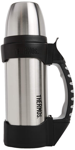 THERMOS The Rock botella 1 litro, vista lateral, ideal para senderismo.