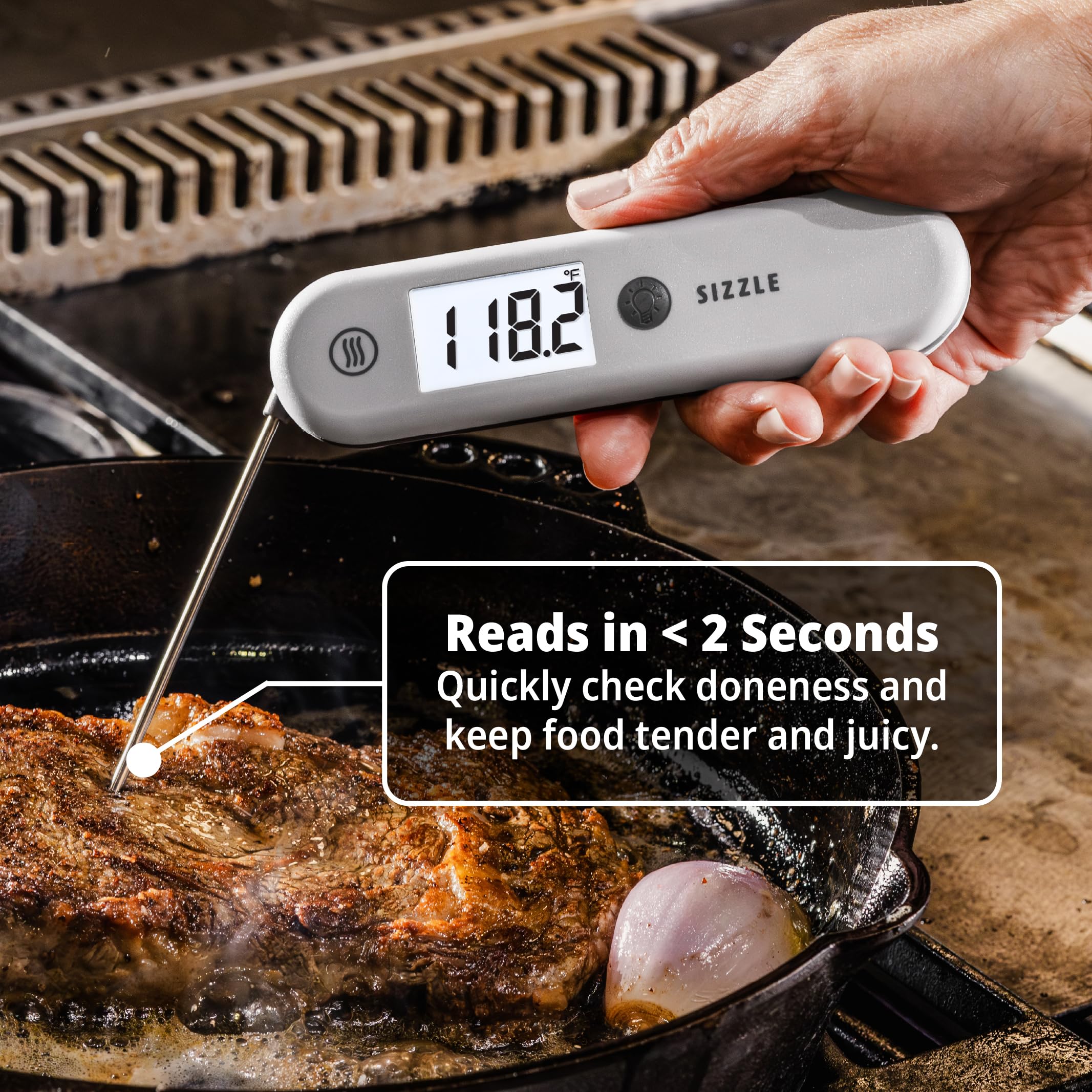 ThermoWorks Sizzle: respaldo-magnetico para acceso rapido en frigorifico o parrilla