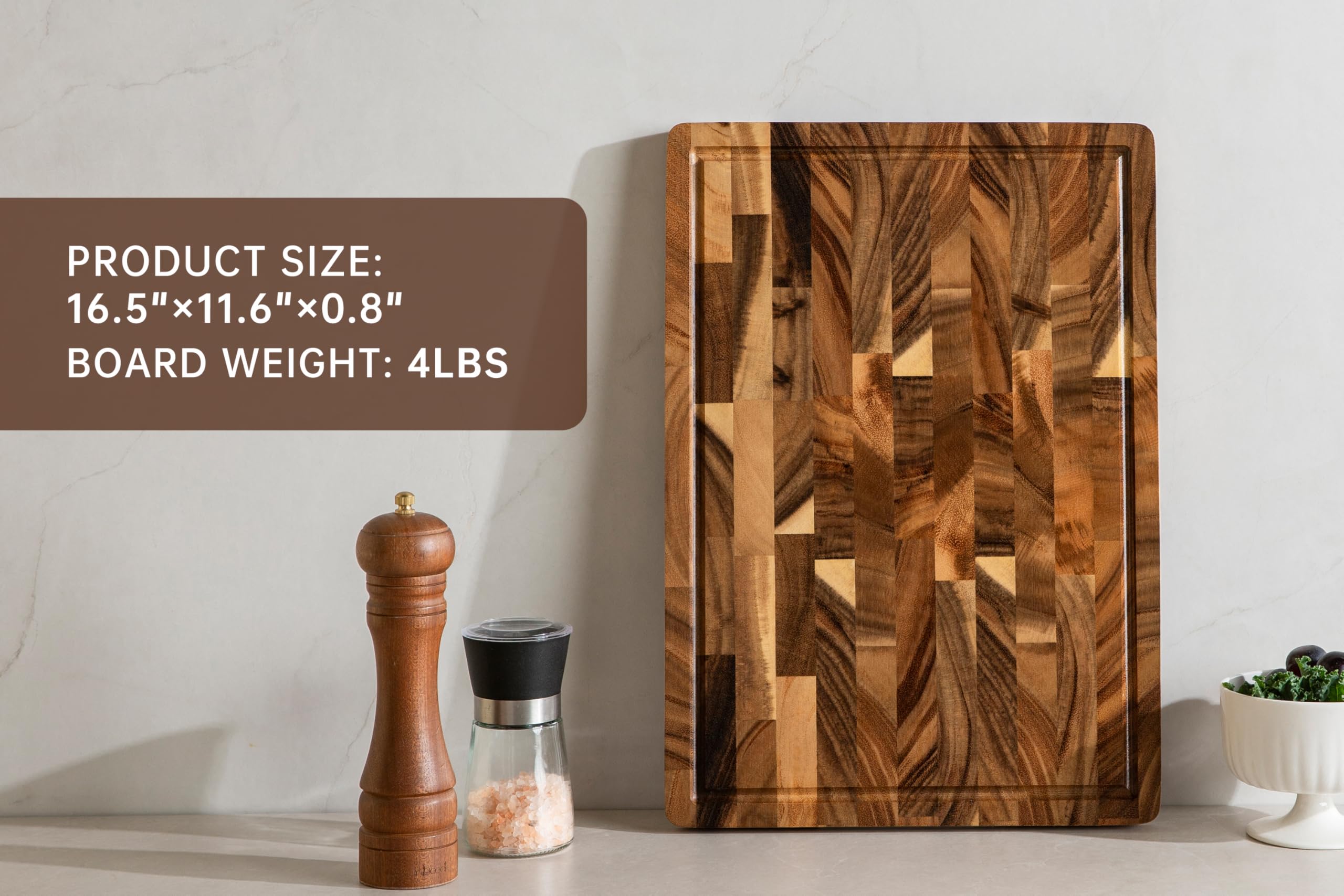 Tabla nogal 41x29 cm, tamaño ideal para cocinas.