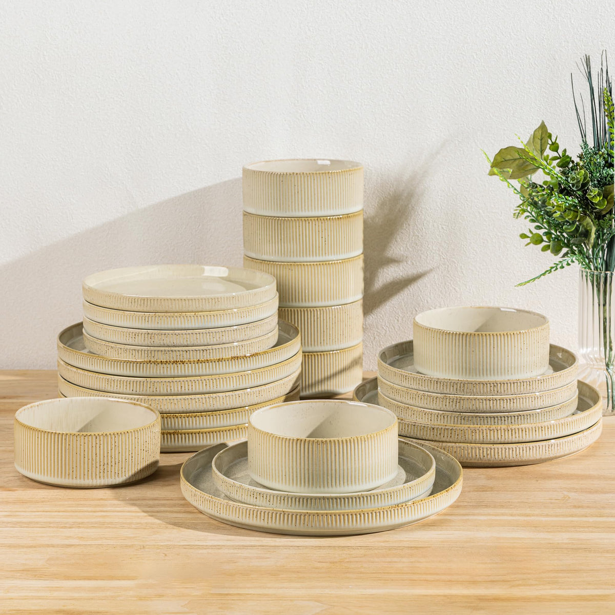TheTerra platos de cena 10,25 pulgadas con acabado cerámico resistente para uso diario
