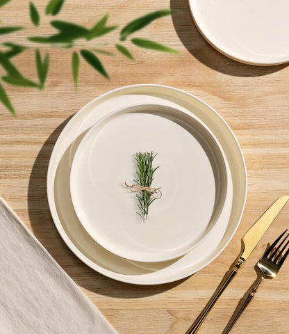 theterra platos llano 10,25 pulgadas: platos llanos resistentes para comidas diarias