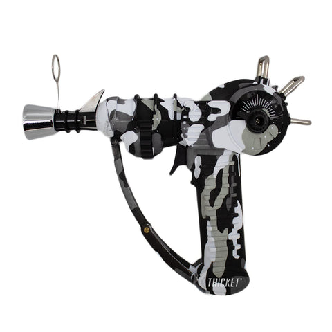 Raygun THiCket, vista frontal, llama ajustable para cocinar o encender fuegos al aire libre.