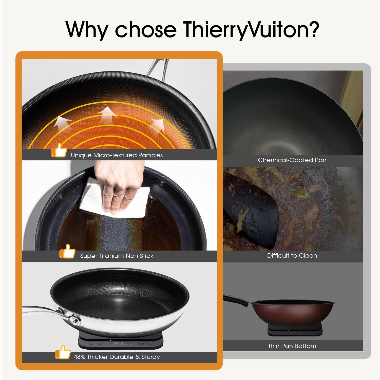 ThierryVuiton horno hasta 500°F, versatilidad de recetas
