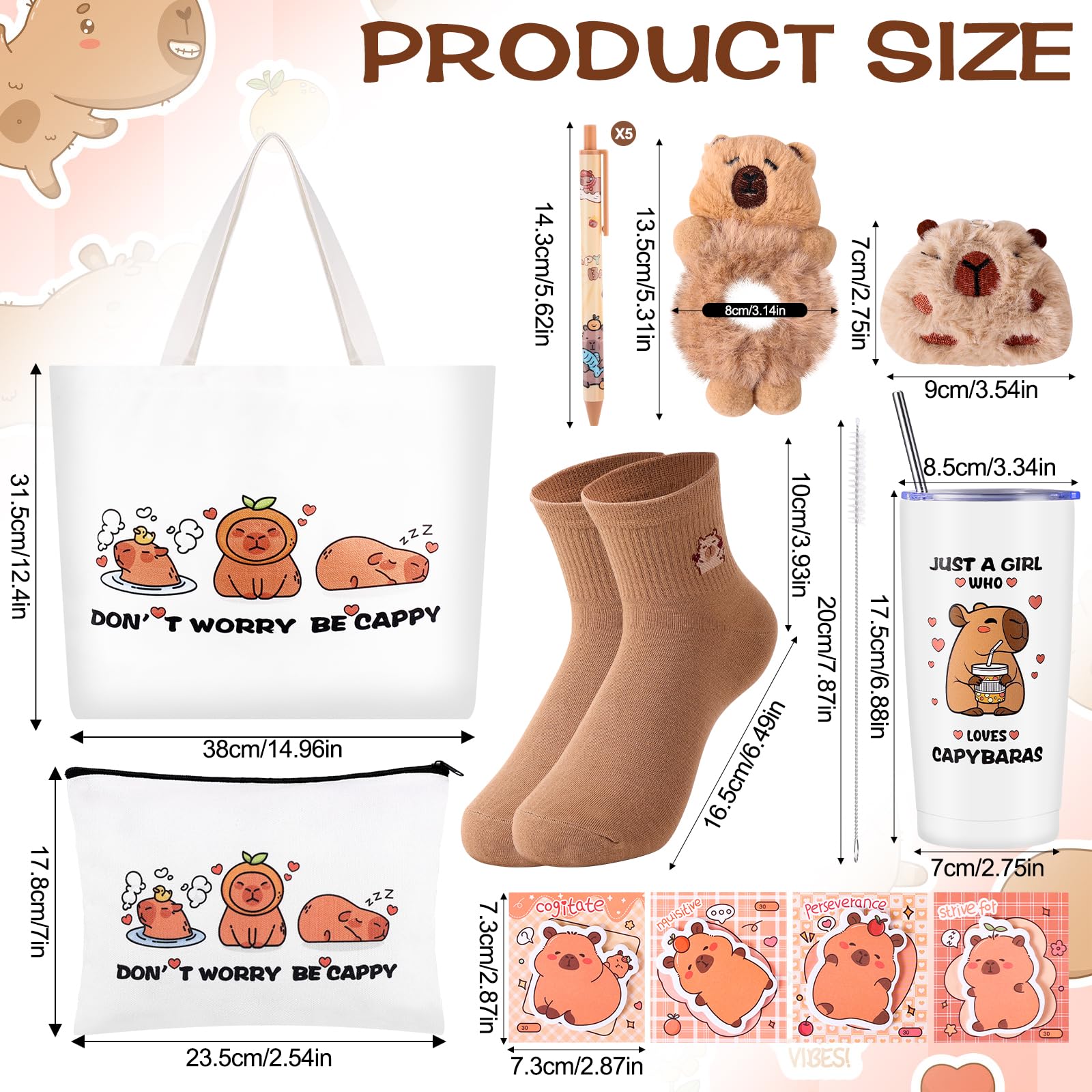 Bolsa cosméticos THIRDCUP Capybara para organización diaria y viaje