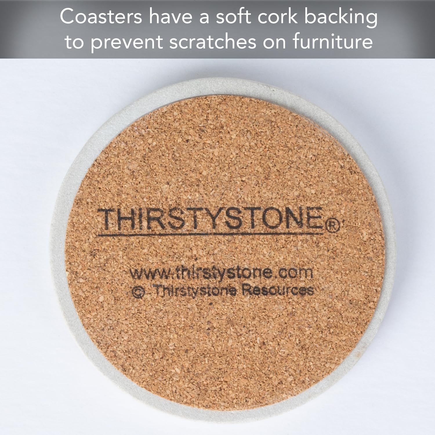 Thirstystone posavasos de arenisca con monograma B, duraderos y prácticos.
