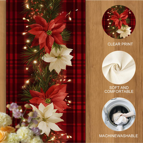 THISFIND individuales de mesa navidad 45x30, fáciles de limpiar.