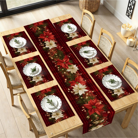 THISFIND runner de mesa navidad 183 cm, ideal para cenas festivas.