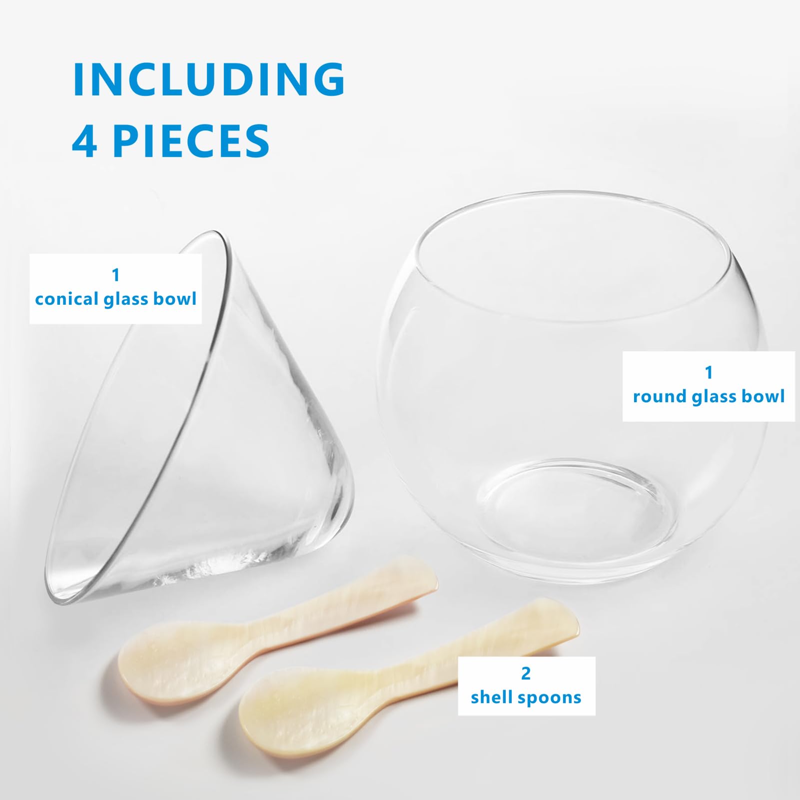 Conjunto ThougrLyh para caviar, enfriador con hielo, mantiene platos fríos.