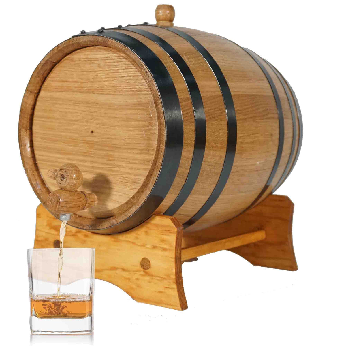 THOUSAND OAKS BARREL 3L con base y grifo para envejecimiento casero