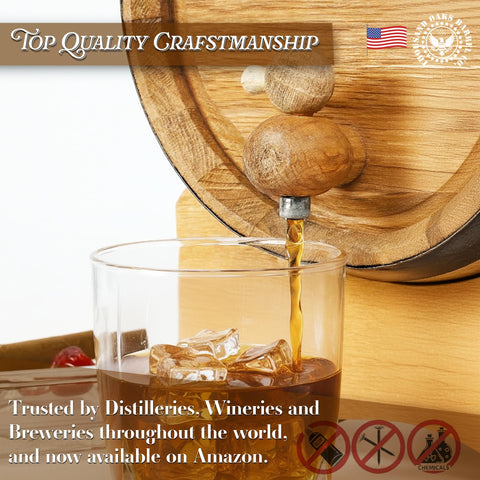 Dimensiones 19 cm de alto y 12,7 cm de ancho para THOUSAND OAKS BARREL.