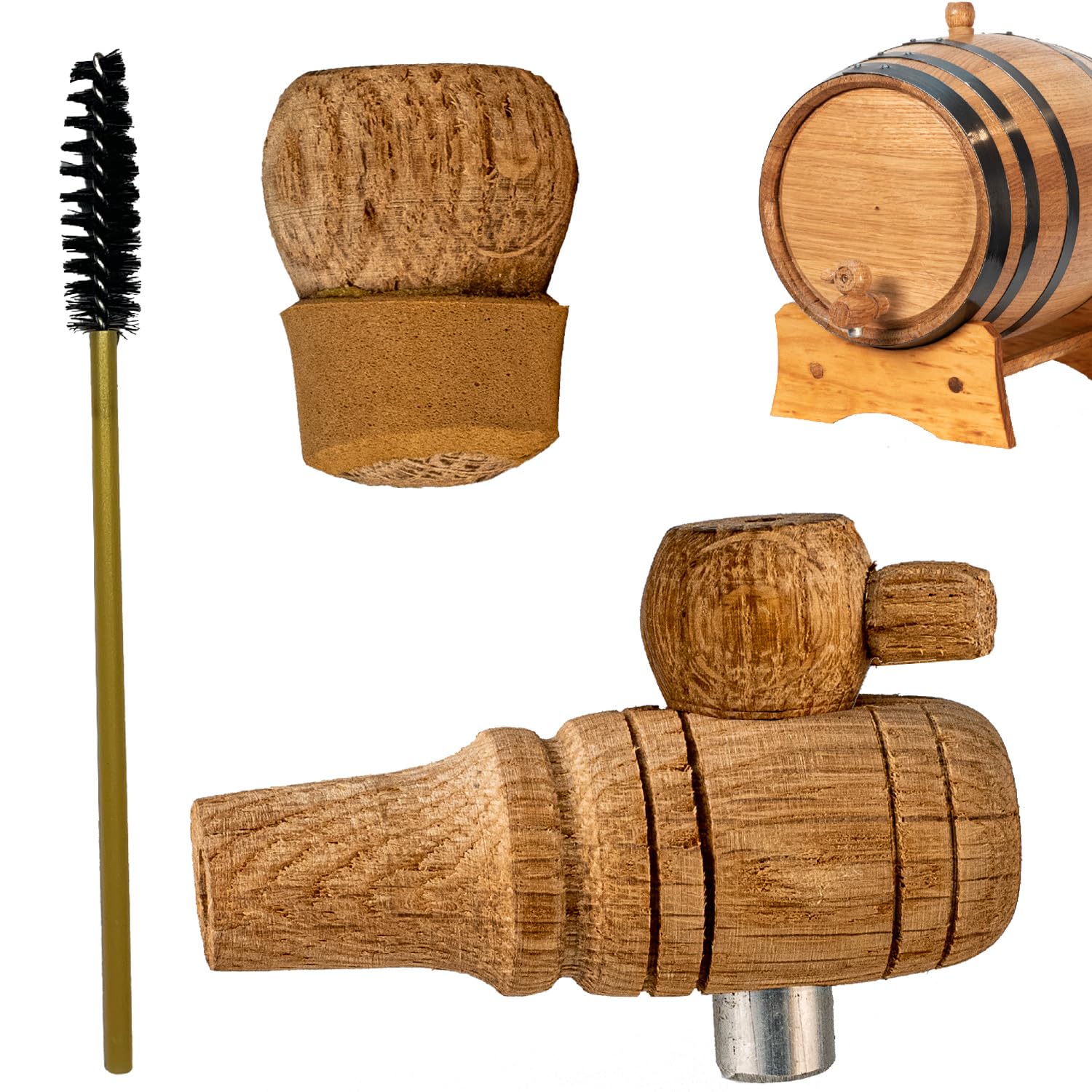 Grifo de madera THOUSAND OAKS BARREL para verter con control suave
