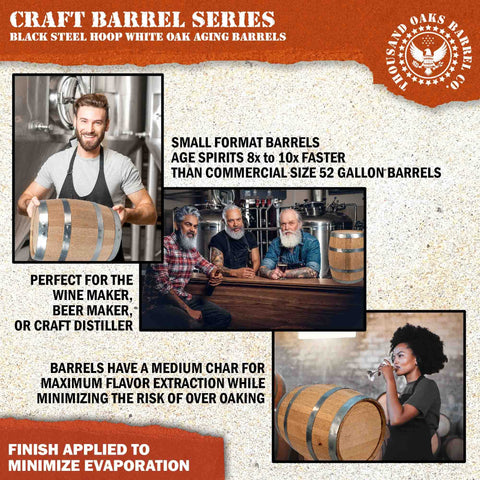 THOUSAND OAKS BARREL soporte de madera para exhibir el barril