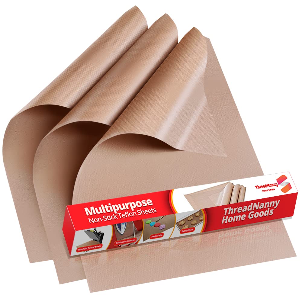 ThreadNanny hojas teflón 16x20, antiadherentes y reutilizables para hornear