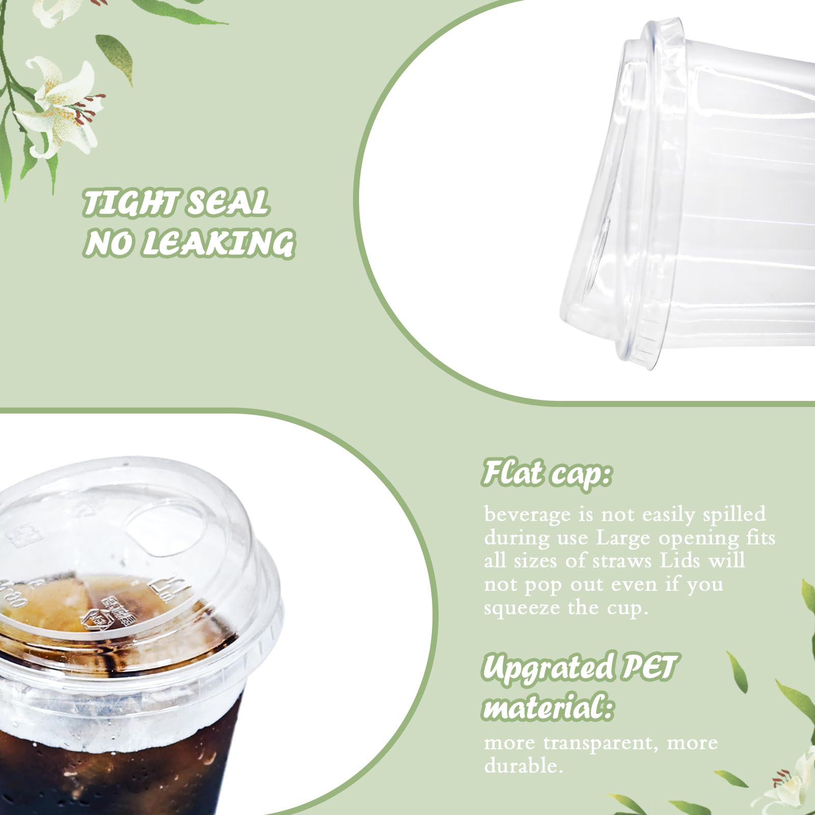 Vaso Thrseely en forma U de 16 oz, agarre cómodo y estable