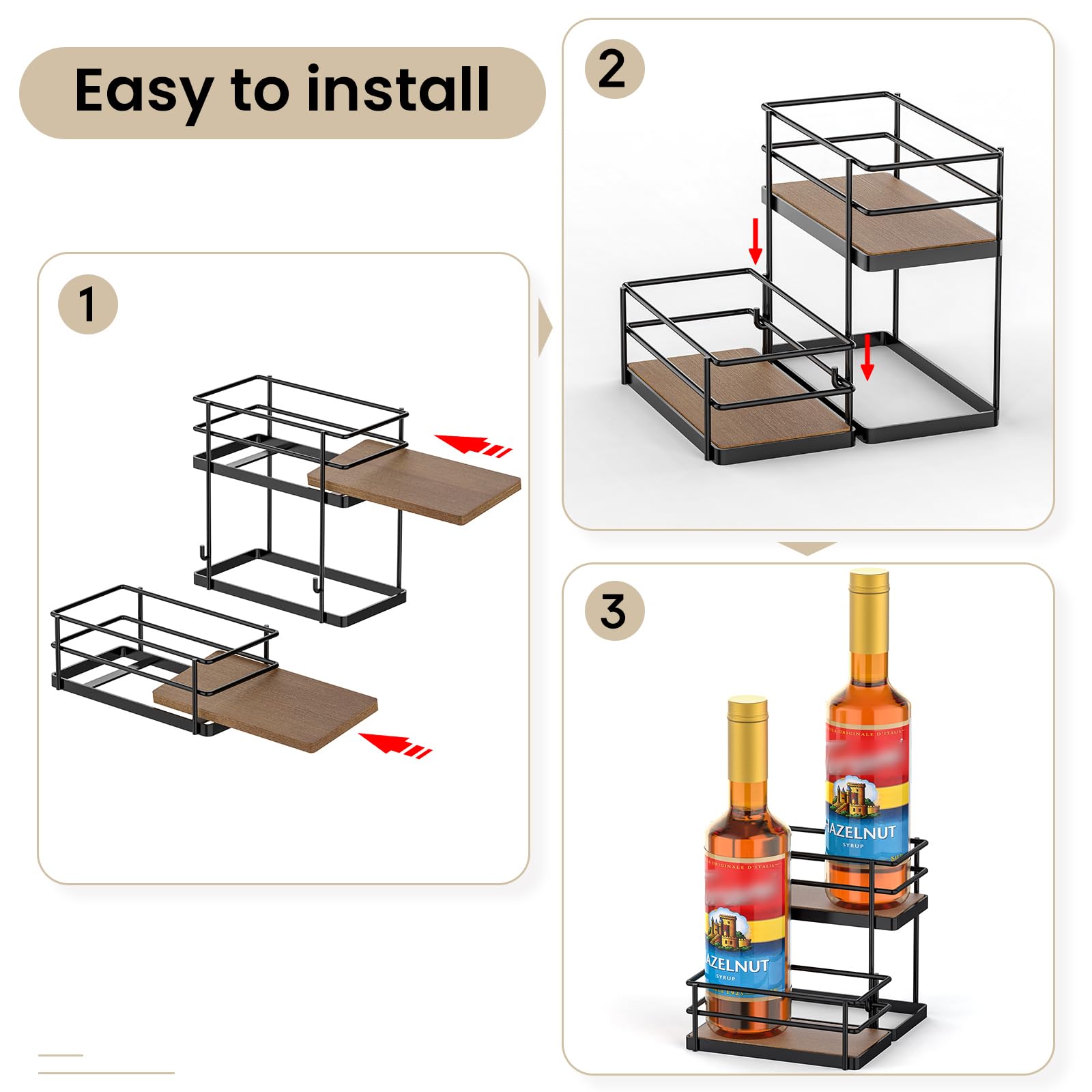 THYGIFTREE estante compacto ahorra espacio, ideal para cocinas pequeñas.