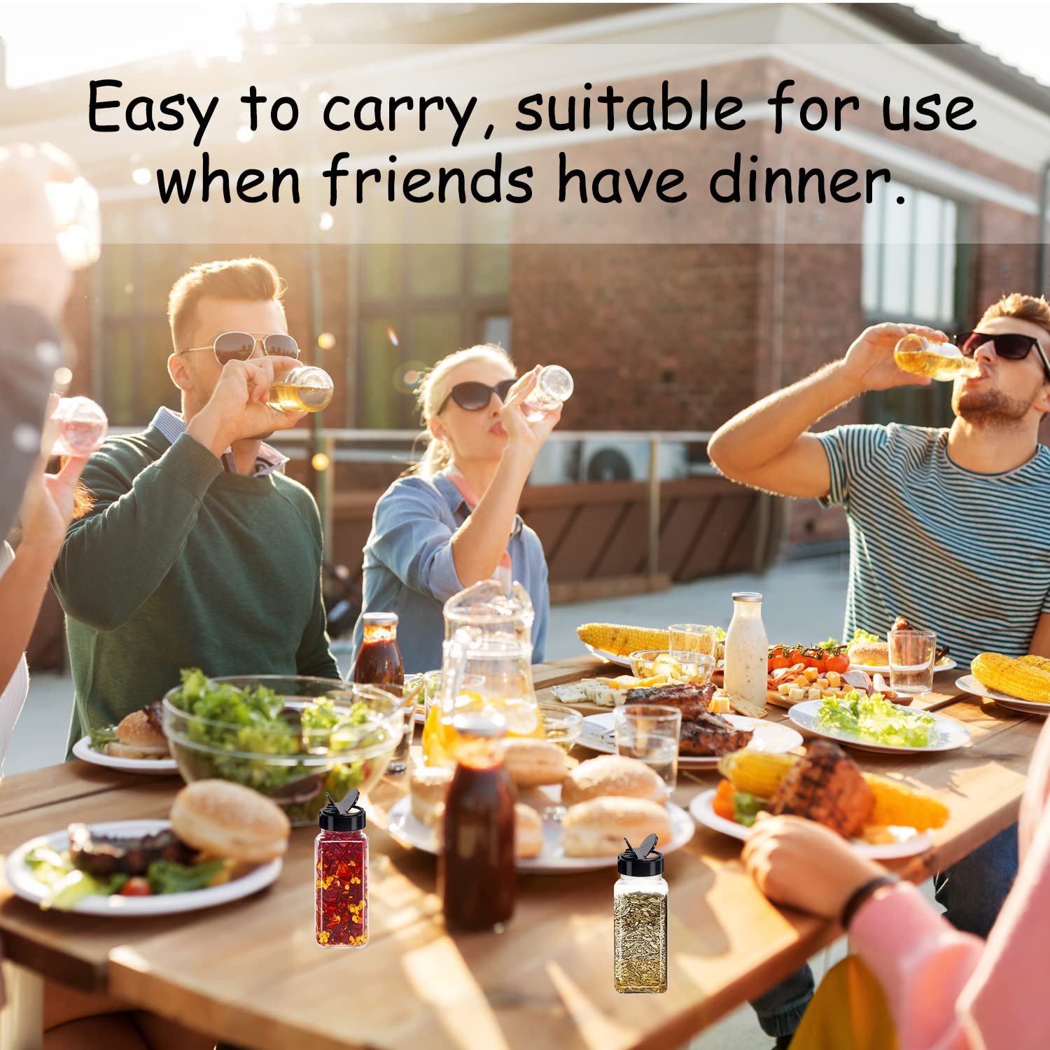 Espacios de cocina ordenados con frascos Tiaiidi para especias