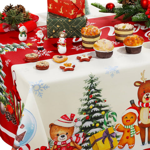 Mantel Tiamon con Santa Claus para reuniones familiares.