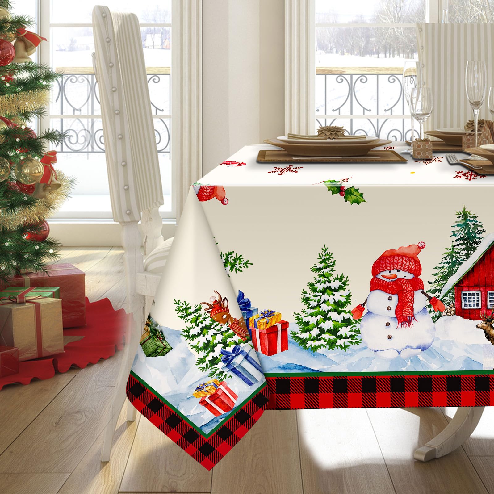 Mantel Tiamon con camión de regalos, aporta color y detalles navideños.