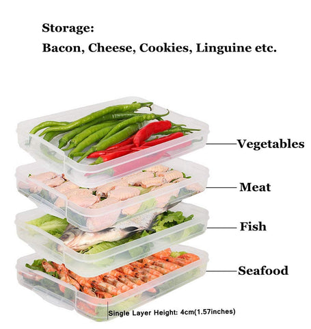 Contenedores plásticos sin BPA apilables de TIAN CHEN para refrigerador