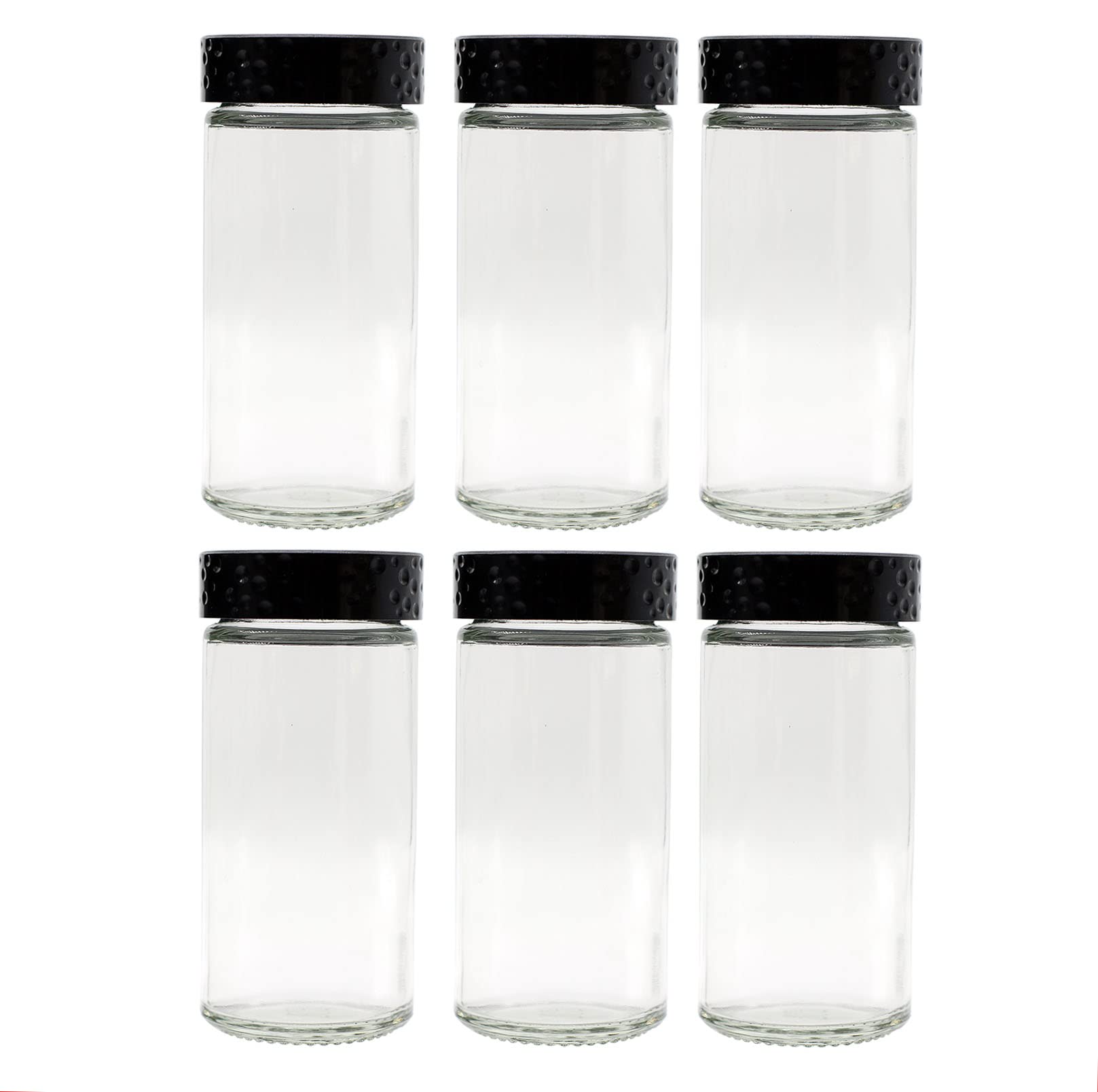 Jarras Tianifa de vidrio para especias con cierre hermético y aroma conservado.