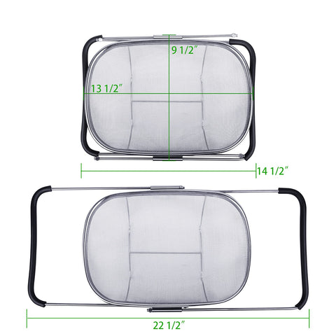 Tiawudi escurridor de acero 18/8 resistente para uso diario en la cocina