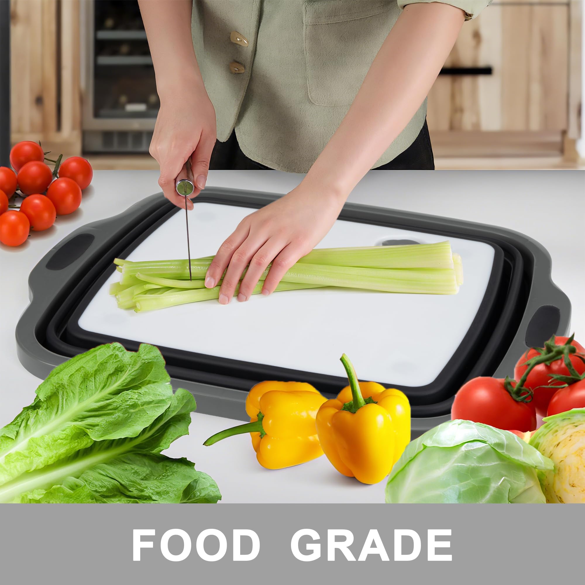 Tiawudi almacenamiento de 8 L con tapa, práctico para alimentos y bebidas