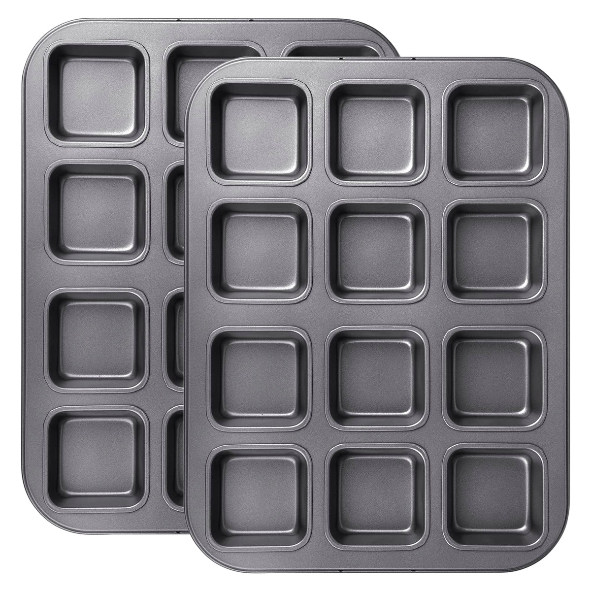 Bandejas Tiawudi 12 cavidades, liberación antiadherente para brownies perfectos