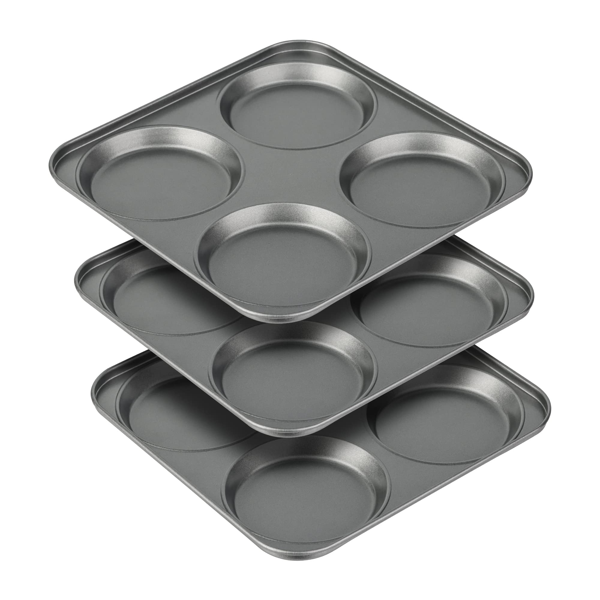 Bandeja muffin top de Tiawudi con 4 cavidades para porciones uniformes.