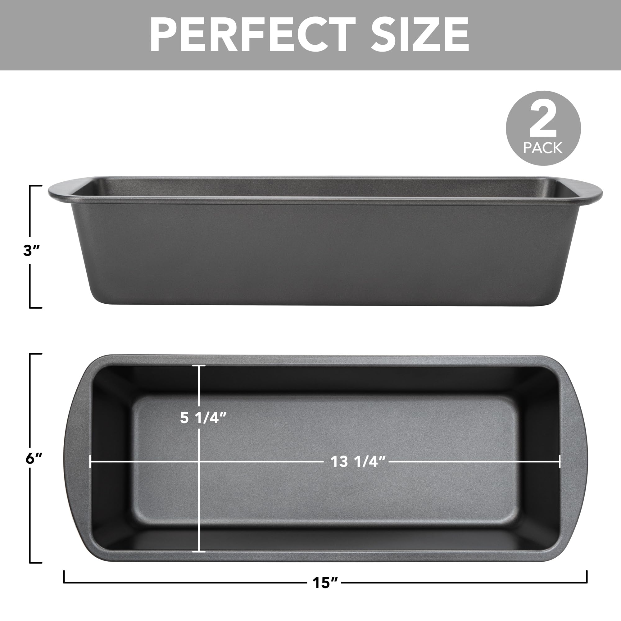 Bandeja rectangular antiadherente de Tiawudi para desmolde fácil.