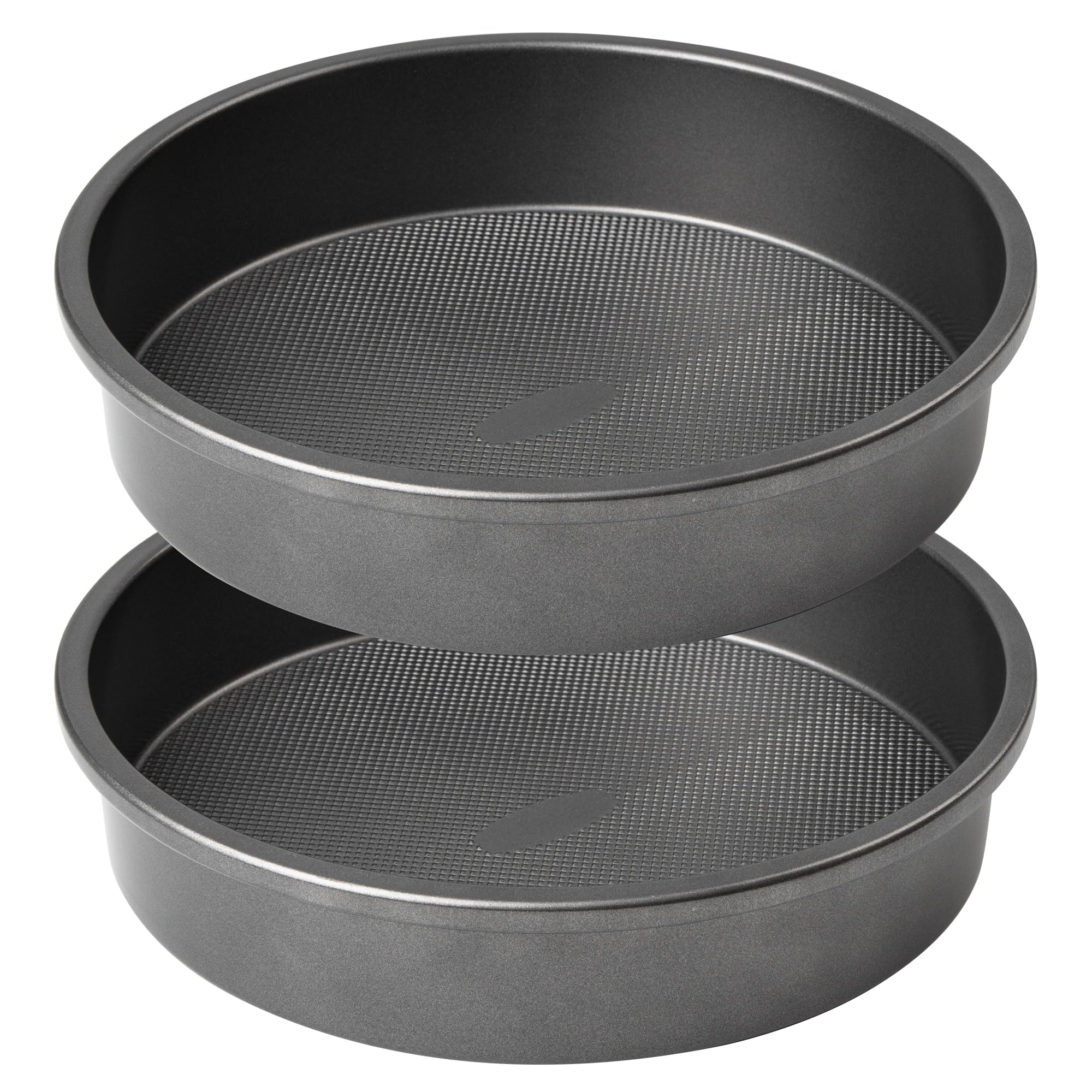 Bandejas Tiawudi para torta redonda de 9 pulgadas, juego de 2 para hornear en capas.