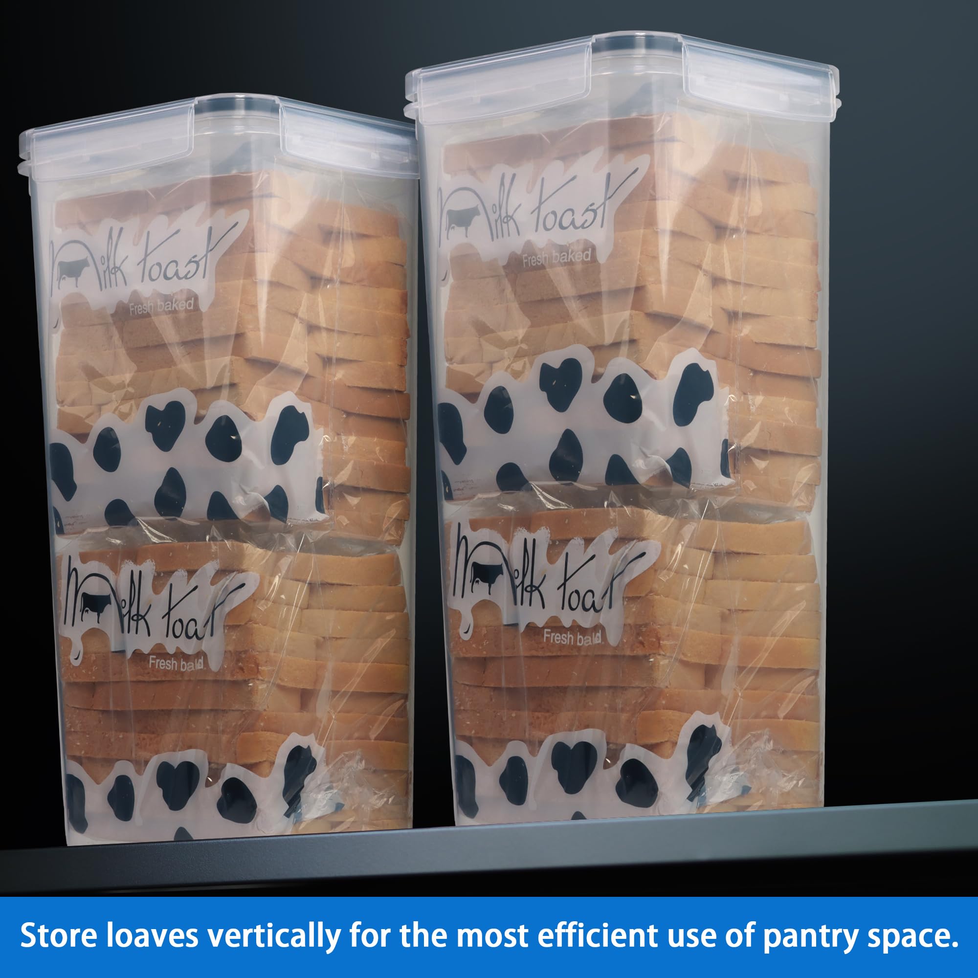 Caja pan vertical Tiawudi, ahorro de espacio en mostrador.