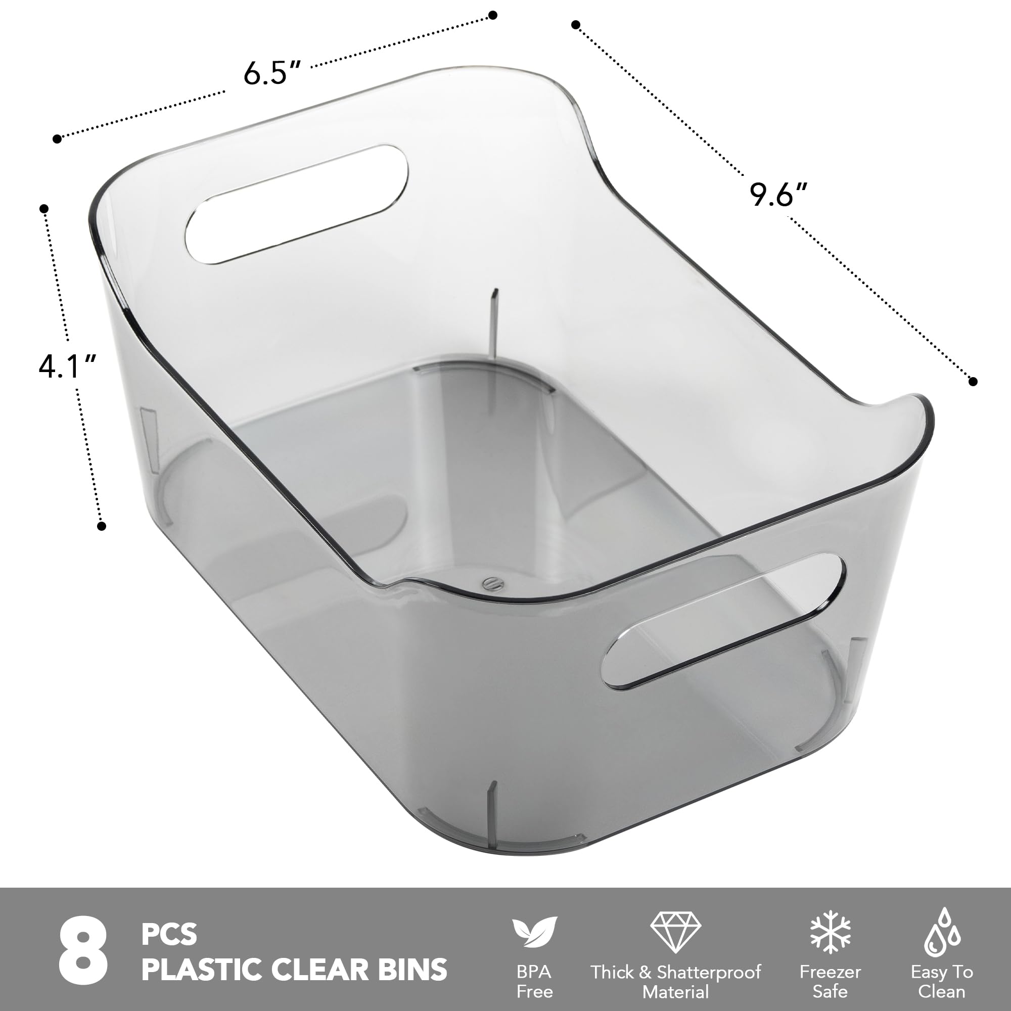 Tiawudi: organizador de cocina transparente, mantiene utensilios y meriendas ordenados.