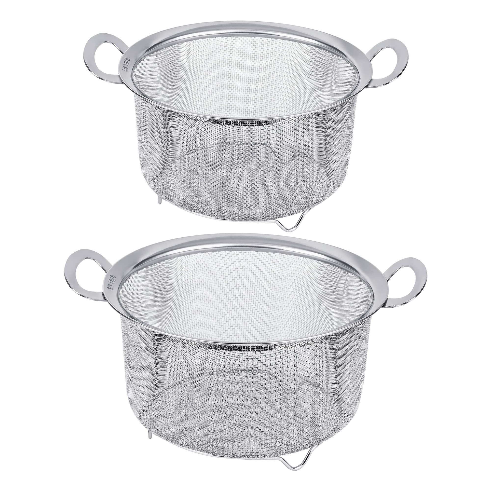 Tiawudi colador de acero inoxidable 18/8, ideal para escurrir pasta.