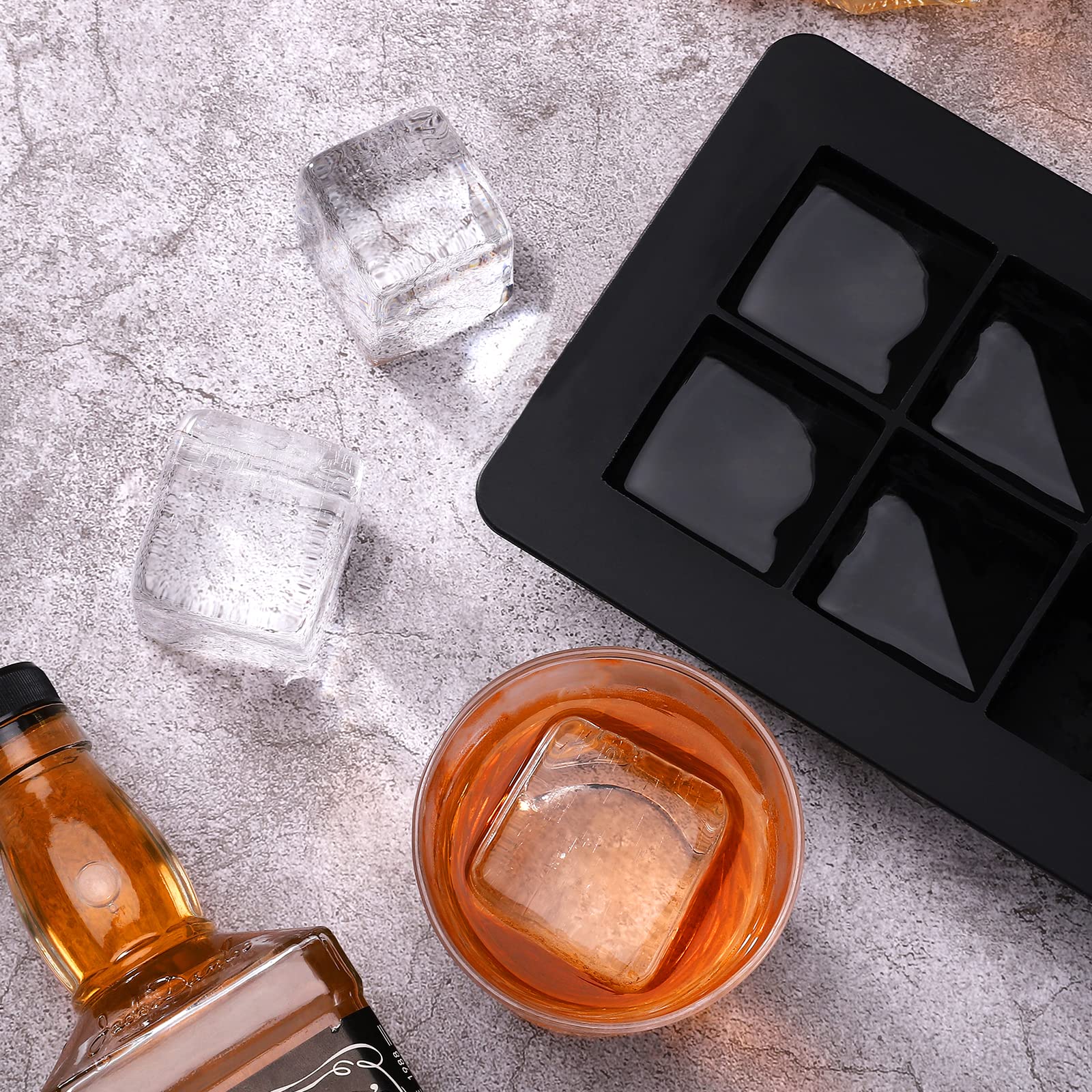 Tapa y molde de hielo Ticent, fácil de usar y almacenar.