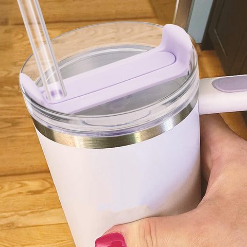 TiciKim juego incluye pajitas y cepillo de limpieza para Stanley Quencher